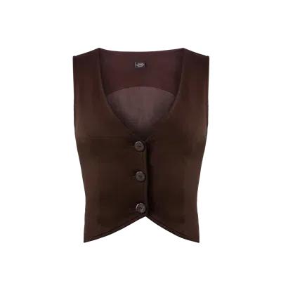 Ow Collection Natalie Vest In Brown