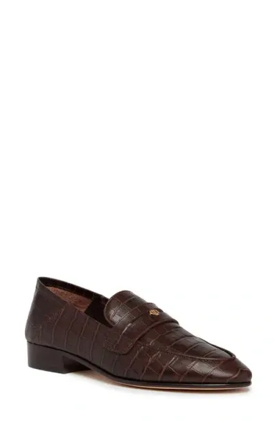 Paige Macall Penny Loafer In Chocolate