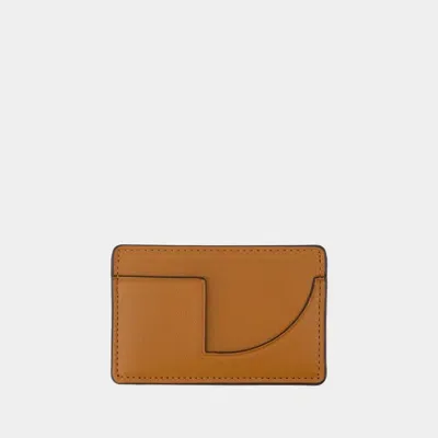 Patou Jp Cardholder -  - Leather - Brown In Black