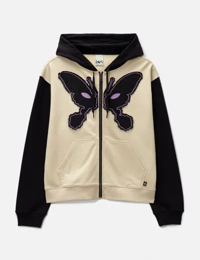 Perks And Mini Beige Magical Door Hoodie In Black