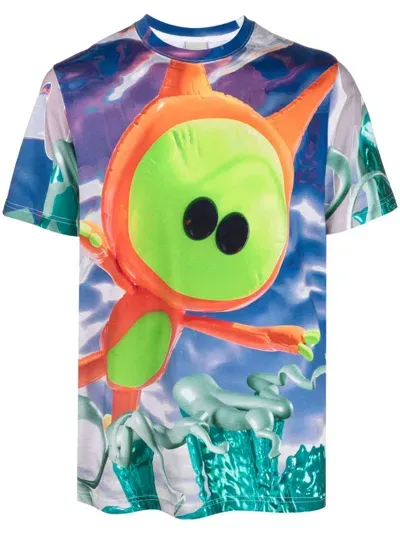 Perks And Mini Multicolor Deep Sea T-shirt In Green