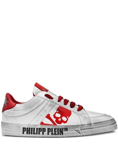 Philipp Plein Retrokickz Tm Sneakers In White