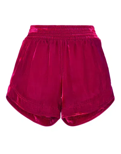 Philipp Plein Velvet Elasticated-waist Shorts In Multi