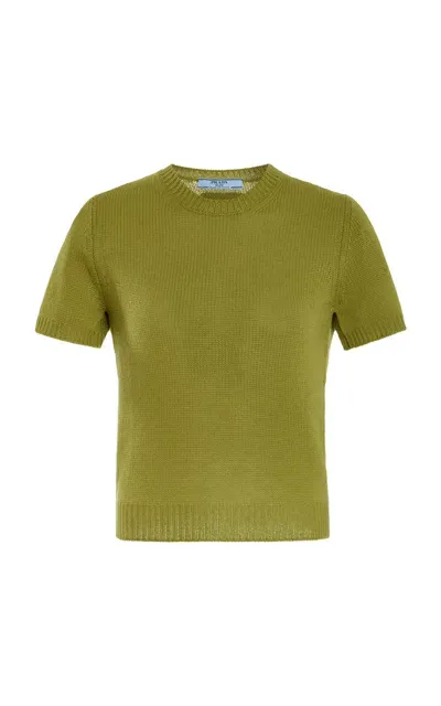 Prada Cashmere Top In Green