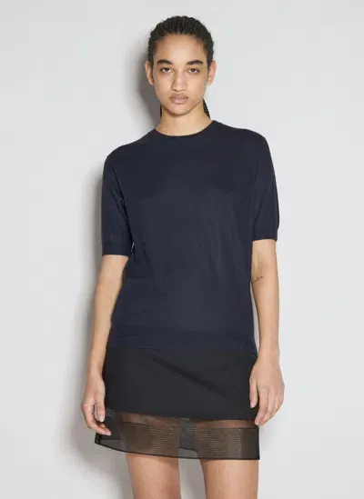 Prada Cashmere Top In Blue