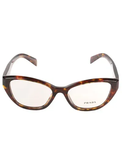 Prada Cat-eye Flame Effect Glasses In 19j1o1