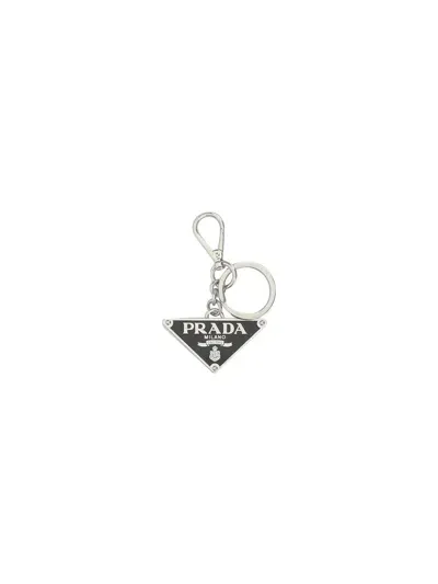 Prada Keyrings In Black