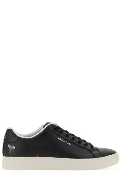 Ps By Paul Smith Ps Paul Smith Logo Print Lace In Black