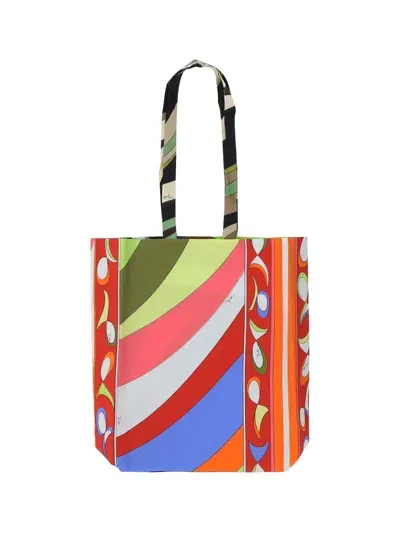 Pucci Gallery Tote Shoulder Bag In Multicolour