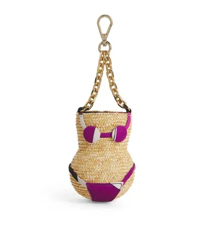 Pucci Raffia Bikini Keyring