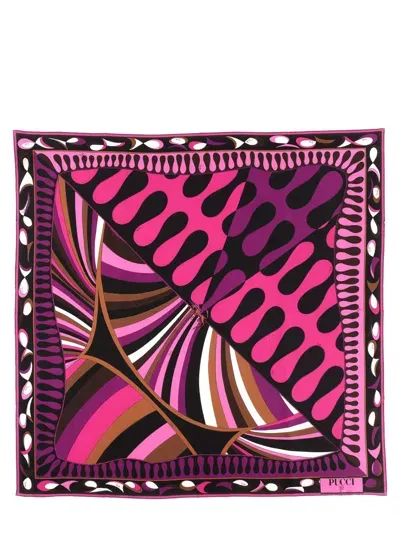 Pucci Silk Scarf In Multicolour