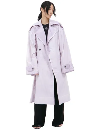 Quira Light Purple Trench Coat