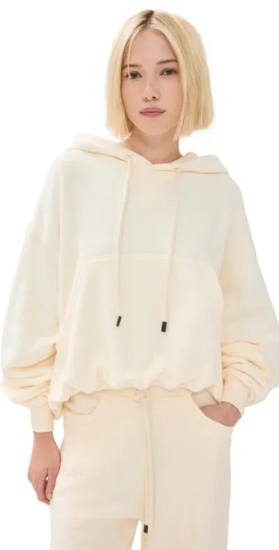 R13 Balloon Popover Hoodie Natural In Neutrals