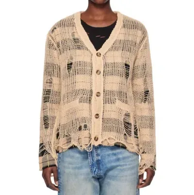 R13 Beige Layered Cardigan In Multi