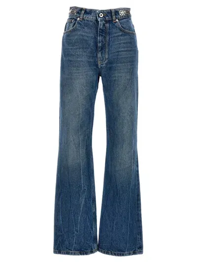 Rabanne Blue Embellished Jeans