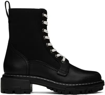 Rag & Bone Black Shiloh Boots In Blk