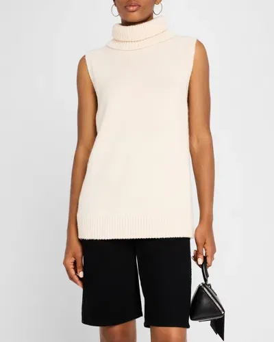 Rag & Bone Danica Wool-cashmere Turtleneck Vest In Ivory