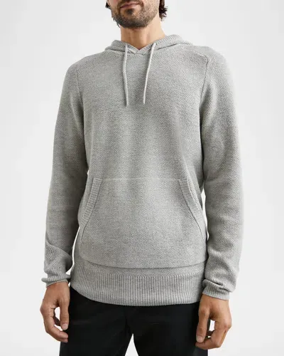 Rails Men's Matador Textured Hoodie In Gray Heather