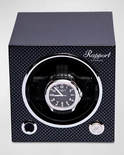 Rapport Evolution Single Watch Cube In Carbon Fibre