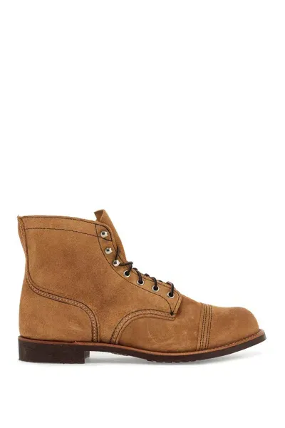 Red Wing Shoes Stivaletti Scamosciati Iron Ranger In Brown