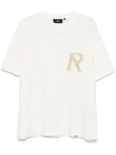 Represent Tape-detail T-shirt In White