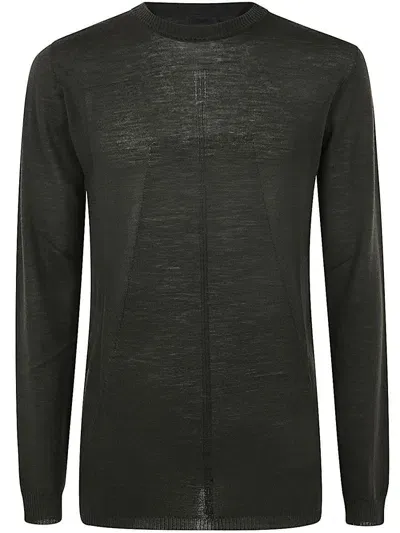 Rick Owens Biker Level Sweater Clothing In Green