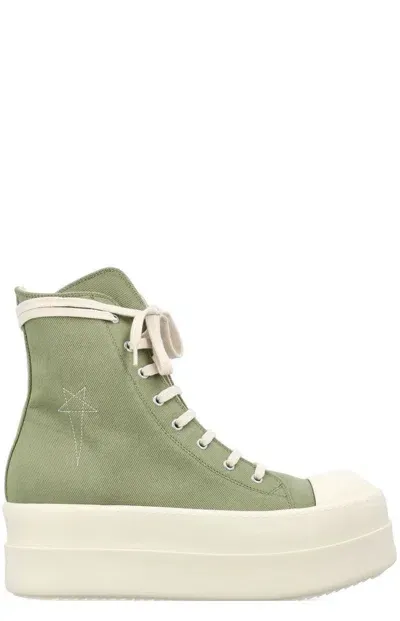 Rick Owens Drkshdw Porterville Double Bumper Sneakers In Green