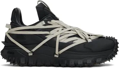 Rick Owens Moncler +  Black Trailgrip Megalace Sneakers