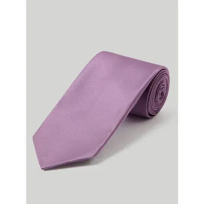 Robert Talbott Newman 7 Fold Solid Silk Necktie In Purple