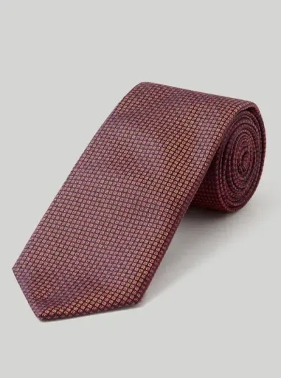 Robert Talbott Robert Micro Neat Necktie In Brown