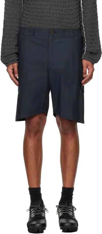 Robyn Lynch Black Ripstop Cotton Cargo Shorts