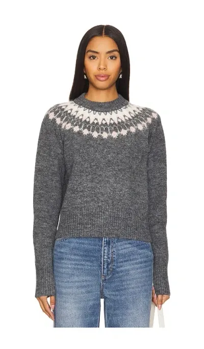 Rolla's Fair Isle Sweater In Grey