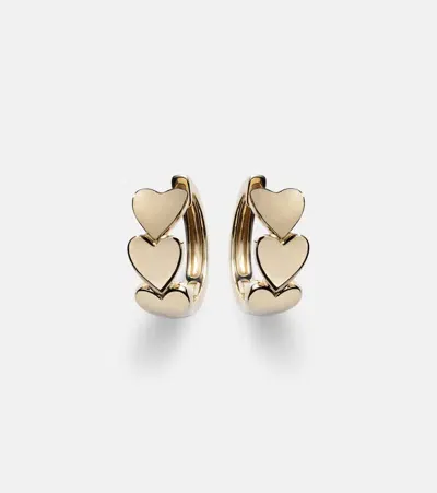 Roxanne First Heart Of Gold 14kt Gold Hoop Earrings