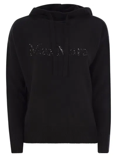 's Max Mara S Max Mara Gorizia Wool And Cashmere Knit Sweatshirt In Black