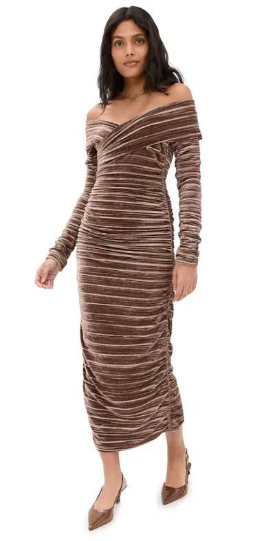 Sabina Musayev Delphinus Dress Brown