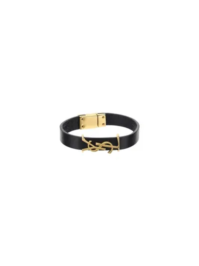 Saint Laurent Bracelet In Black