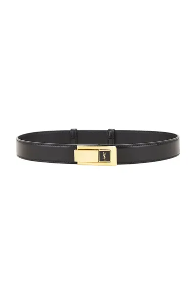 Saint Laurent Buckle Belt In Nero