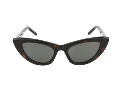 Saint Laurent Eyewear Cat Eye Sunglasses In Brown