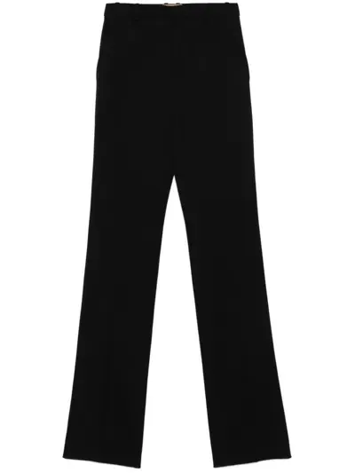 Saint Laurent Flared Trousers In Black