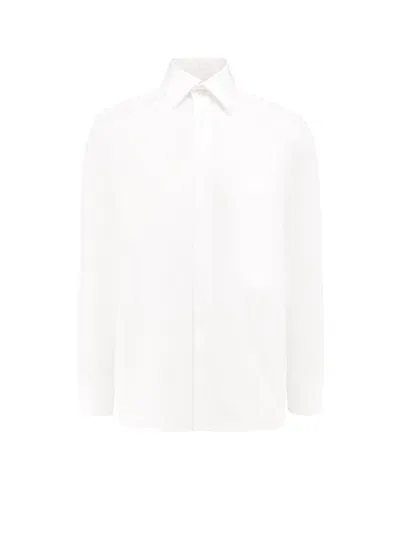 Saint Laurent Oversize Cotton Shirt In White