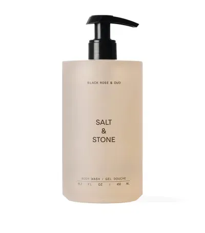 Salt & Stone Black Rose & Oud Body Wash In White