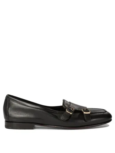 Santoni Timeless Elegance Loafers For Women In Black