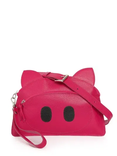 Sarah Chofakian Pig Fun Clutch Bag In Pink