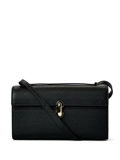 Savette The Symmetry 26 Leather Shoulder Bag In Black