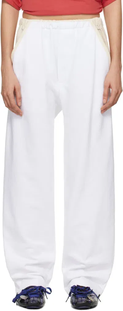 Sc103 White Leap Lounge Pants