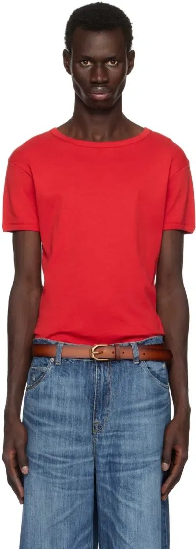 Second / Layer Red Ribbed Swayzee T-shirt