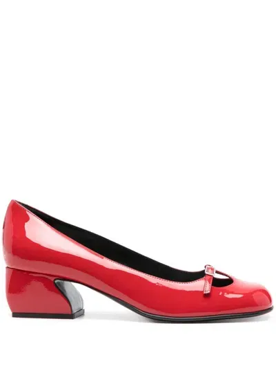 Sergio Rossi 45mm Si Rossi Pumps In Red