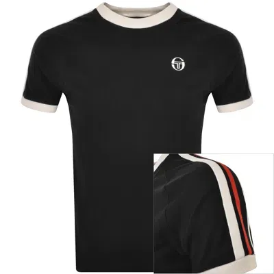 Sergio Tacchini Ringer T Shirt Black