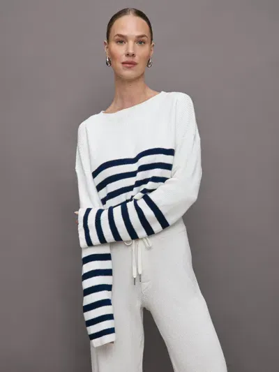 Ser.o.ya Sharlie Sweater In White,navy Stripe