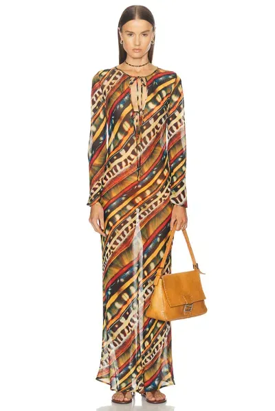 Siedres Magy Long Dress In Multi